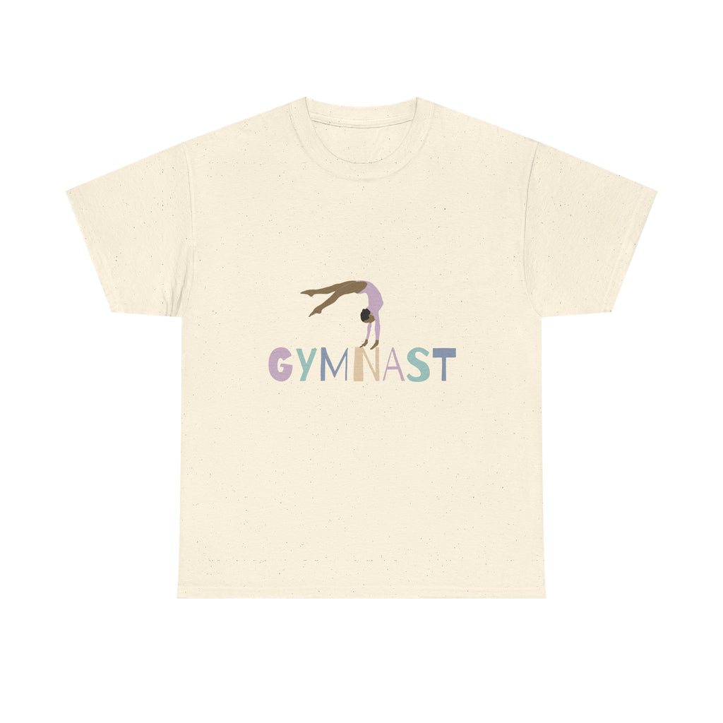 Gymnast Unisex Heavy Cotton Tee, Athletic Shirt, Sports Apparel, Gym Tee, Gifts for Gymnasts, Workout Clothing, Team Spirit Wear