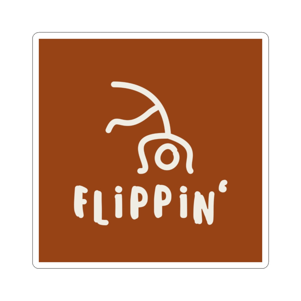 Flippin' Cartwheel Sticker - Red
