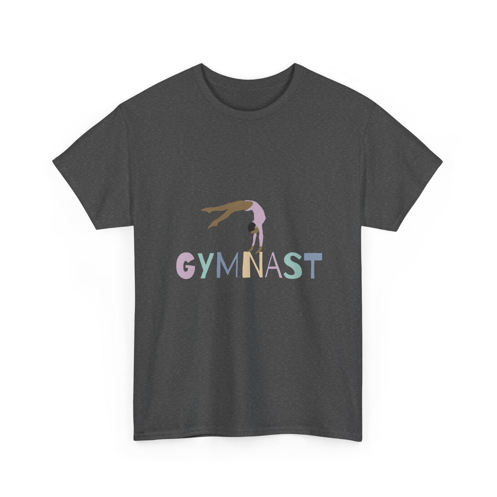 Gymnast Unisex Heavy Cotton Tee, Athletic Shirt, Sports Apparel, Gym Tee, Gifts for Gymnasts, Workout Clothing, Team Spirit Wear