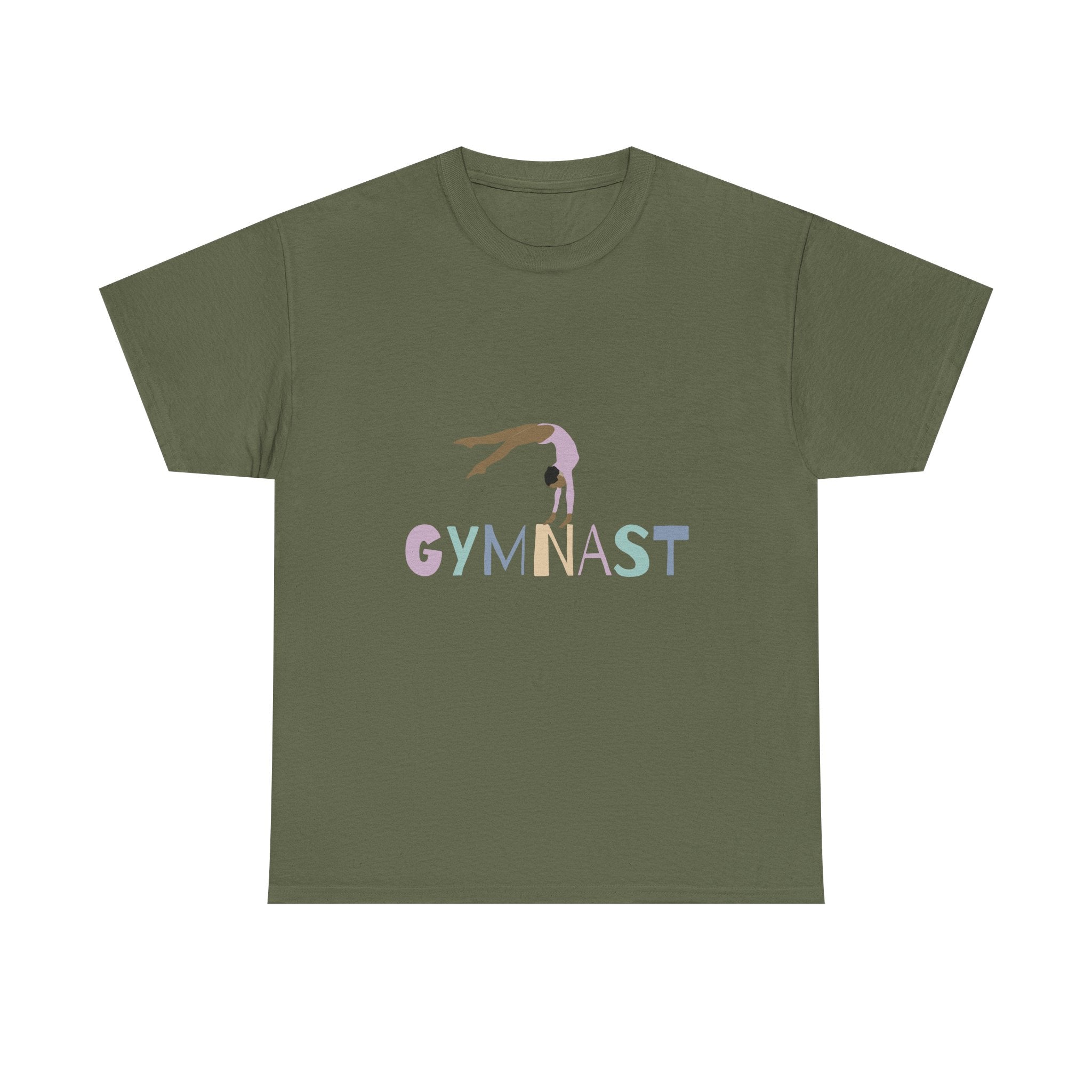 Gymnast Unisex Heavy Cotton Tee, Athletic Shirt, Sports Apparel, Gym Tee, Gifts for Gymnasts, Workout Clothing, Team Spirit Wear