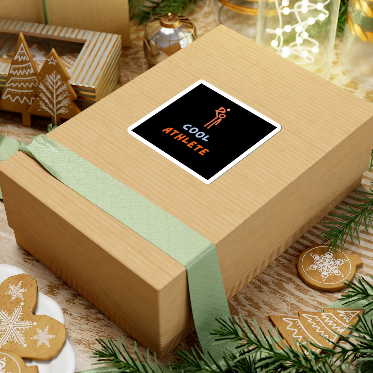 Cool Athlete Kiss-Cut Sticker — Sporty Motivational Decal