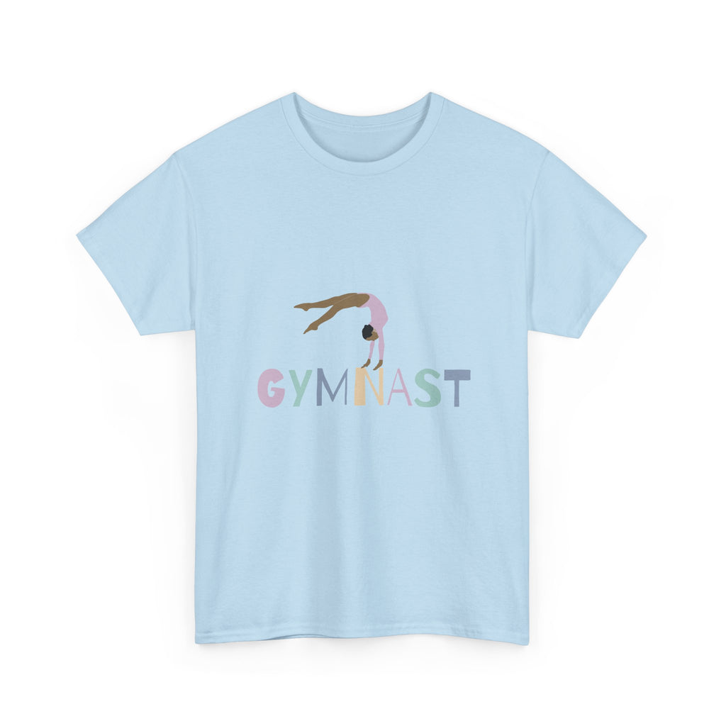 Gymnast Unisex Heavy Cotton Tee, Athletic Shirt, Sports Apparel, Gym Tee, Gifts for Gymnasts, Workout Clothing, Team Spirit Wear